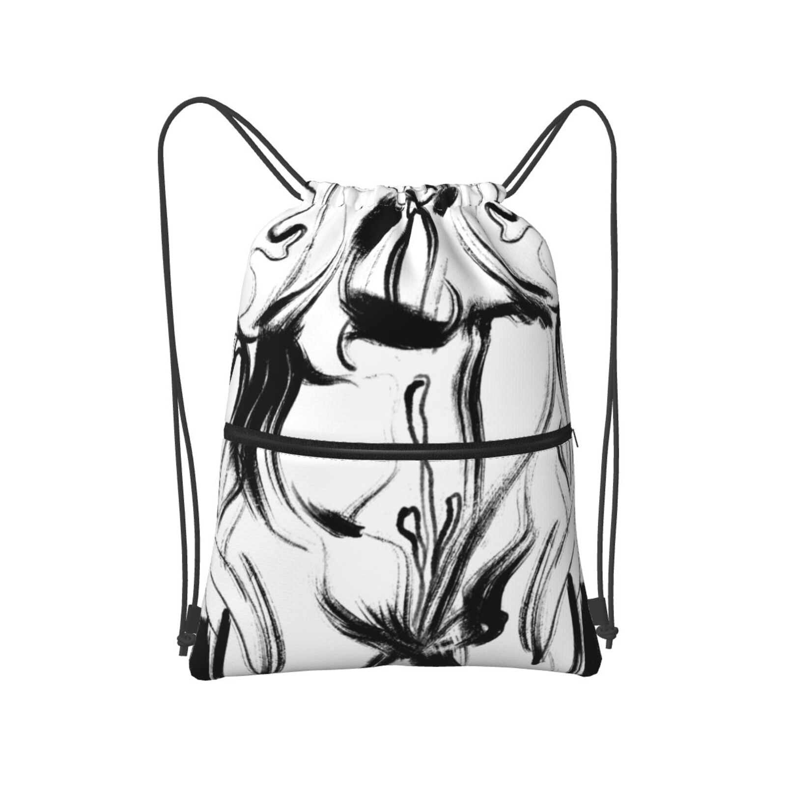 Drawstring Zipper Backpack