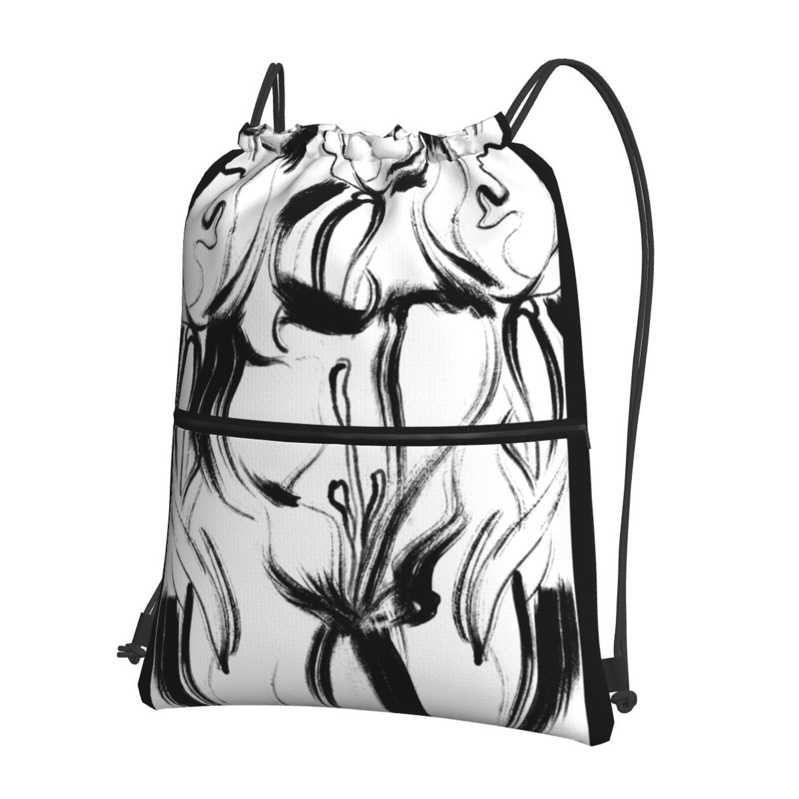 Drawstring Zipper Backpack