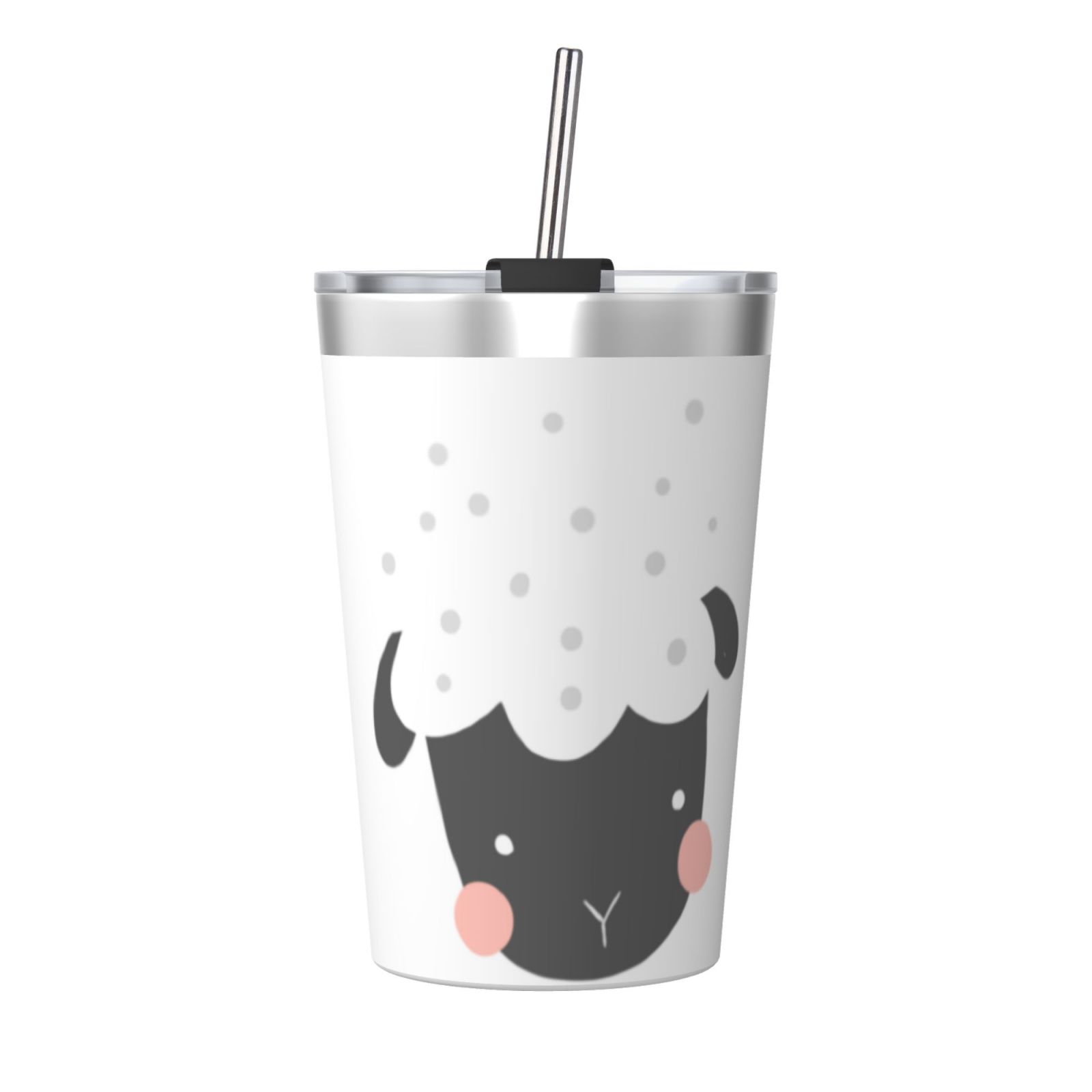 12OZ Thermos With Conical Straw