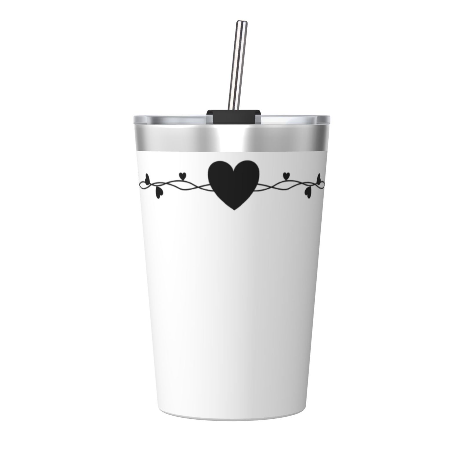 12OZ Thermos With Conical Straw