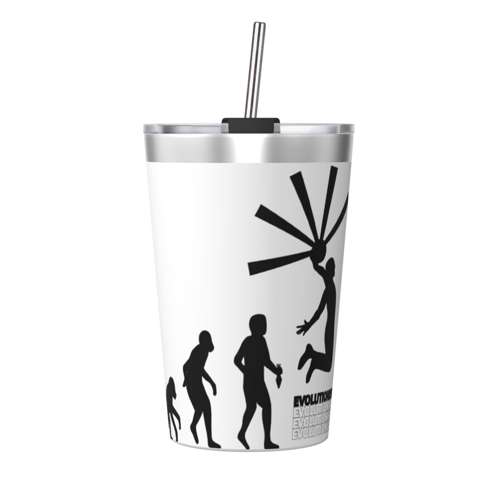 12OZ Thermos With Conical Straw