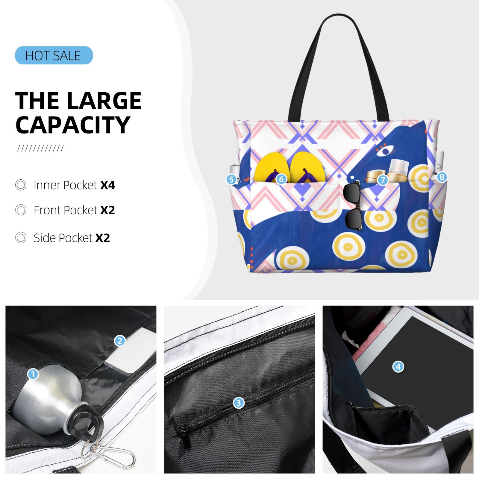 Large Capacity Beach Travel Bag