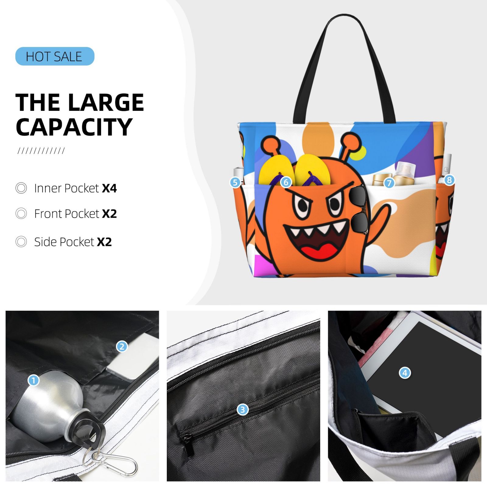 Large Capacity Beach Travel Bag