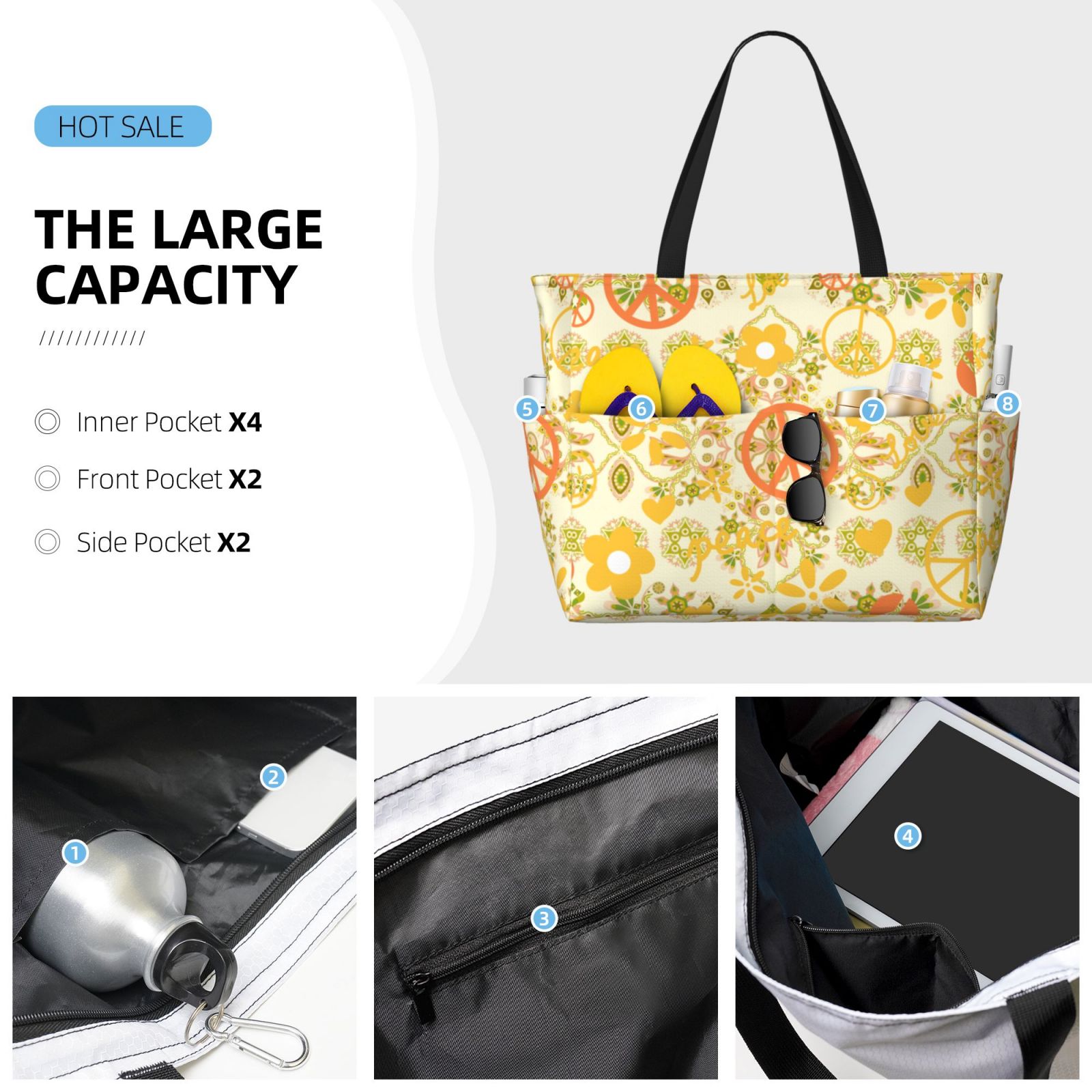 Large Capacity Beach Travel Bag