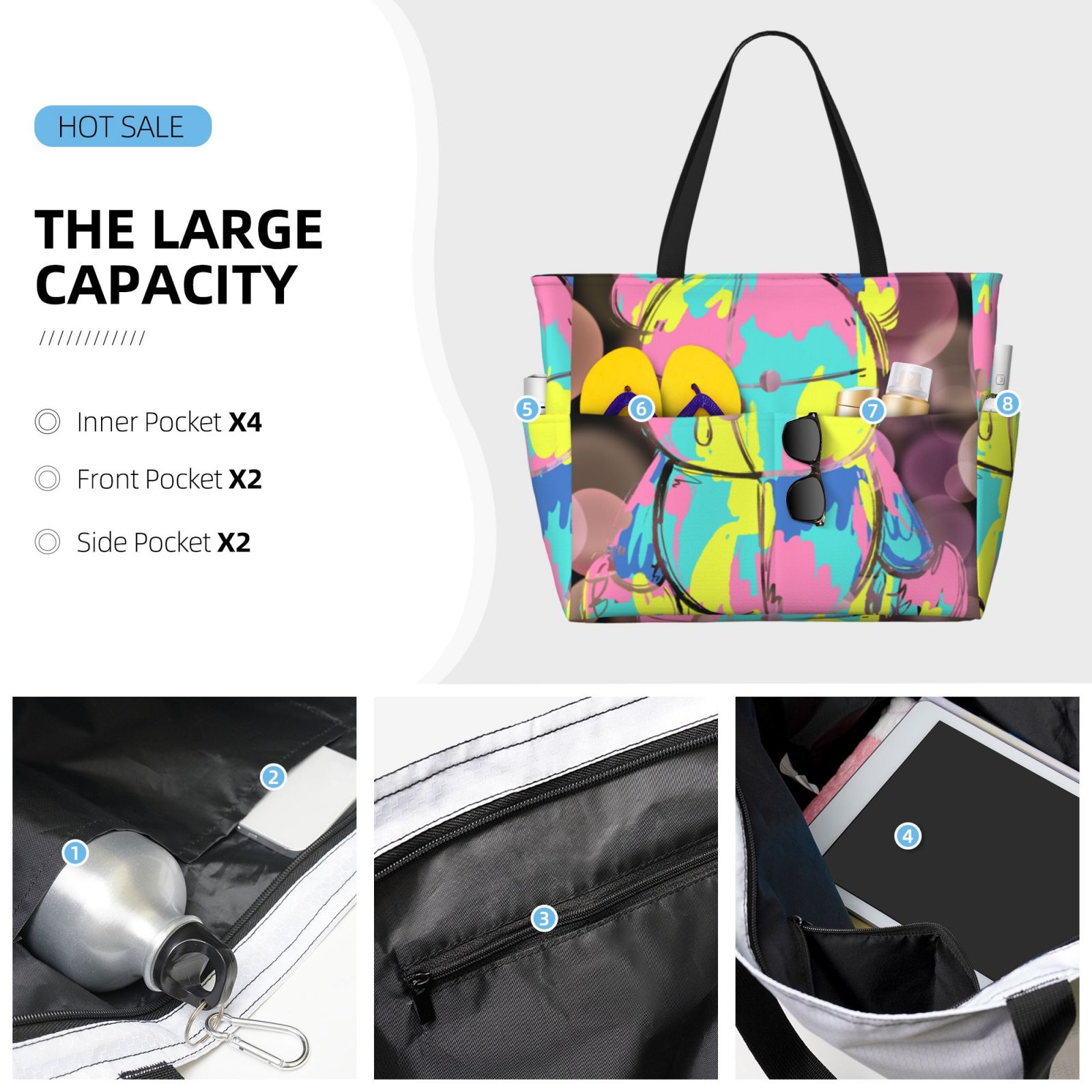 Large Capacity Beach Travel Bag