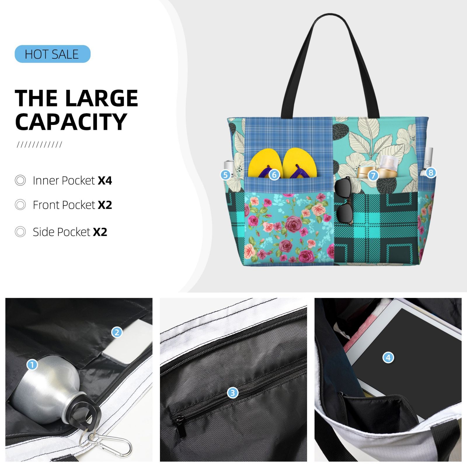 Large Capacity Beach Travel Bag