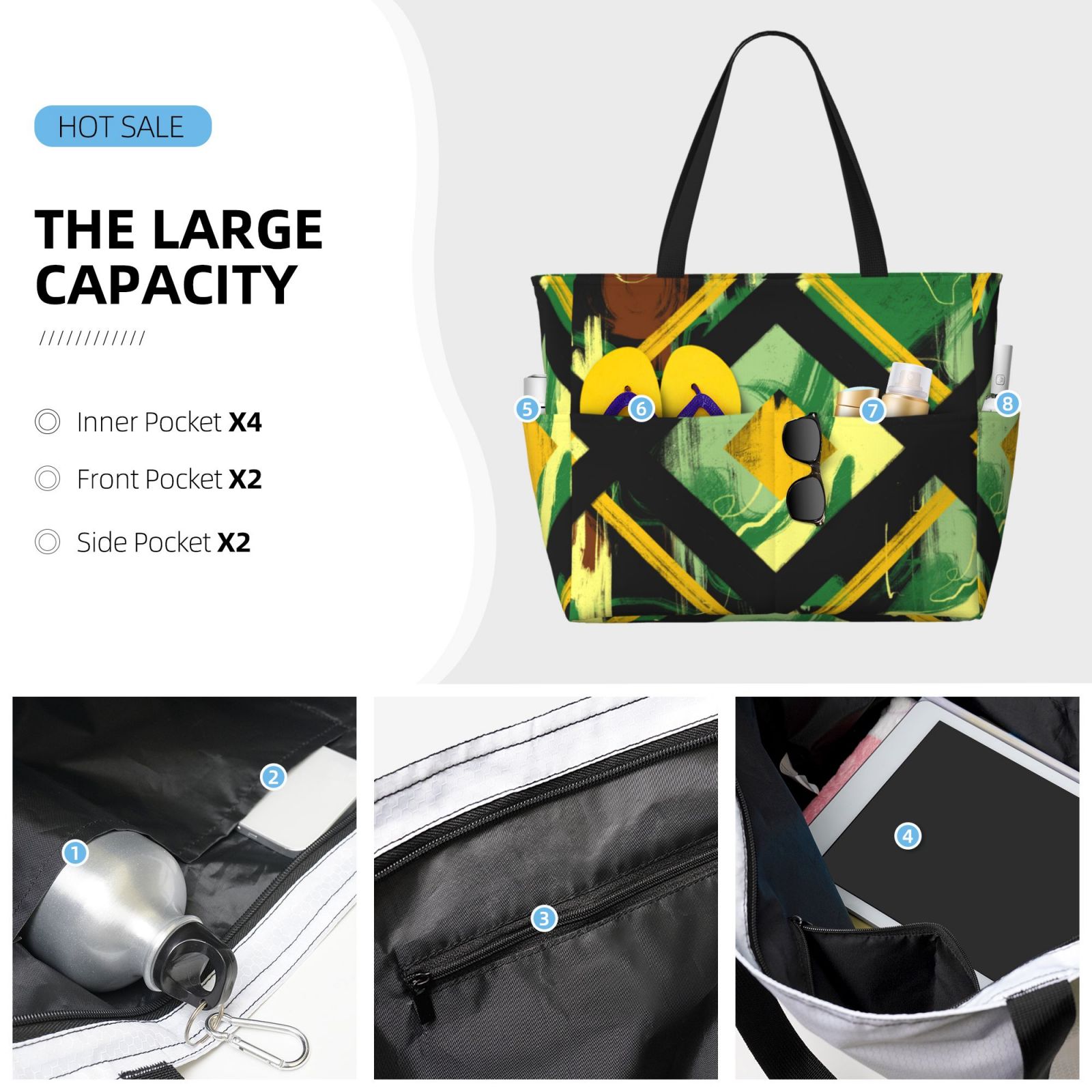 Large Capacity Beach Travel Bag