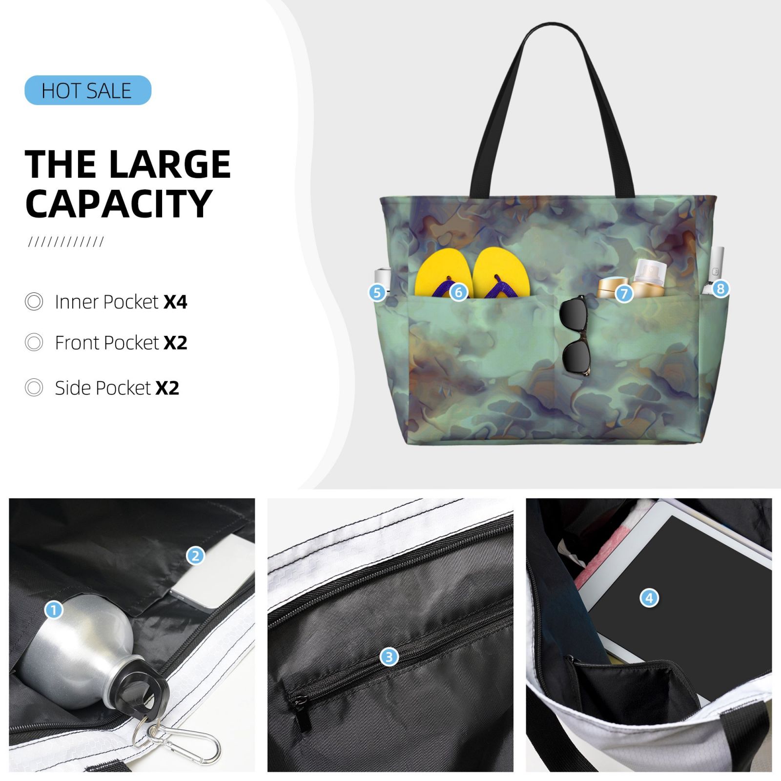 Large Capacity Beach Travel Bag