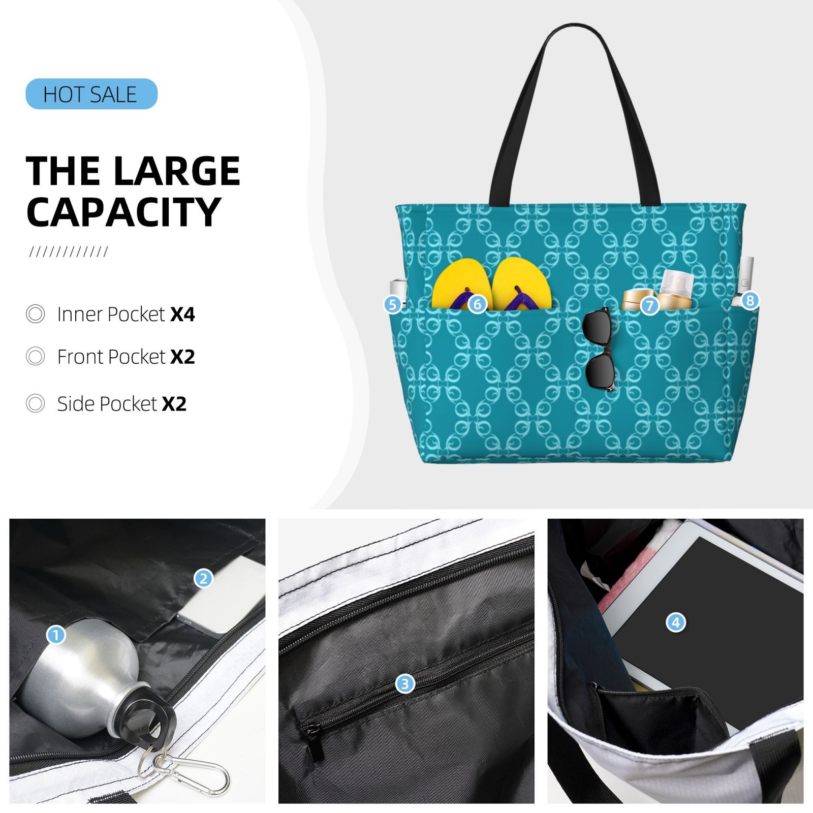 Large Capacity Beach Travel Bag