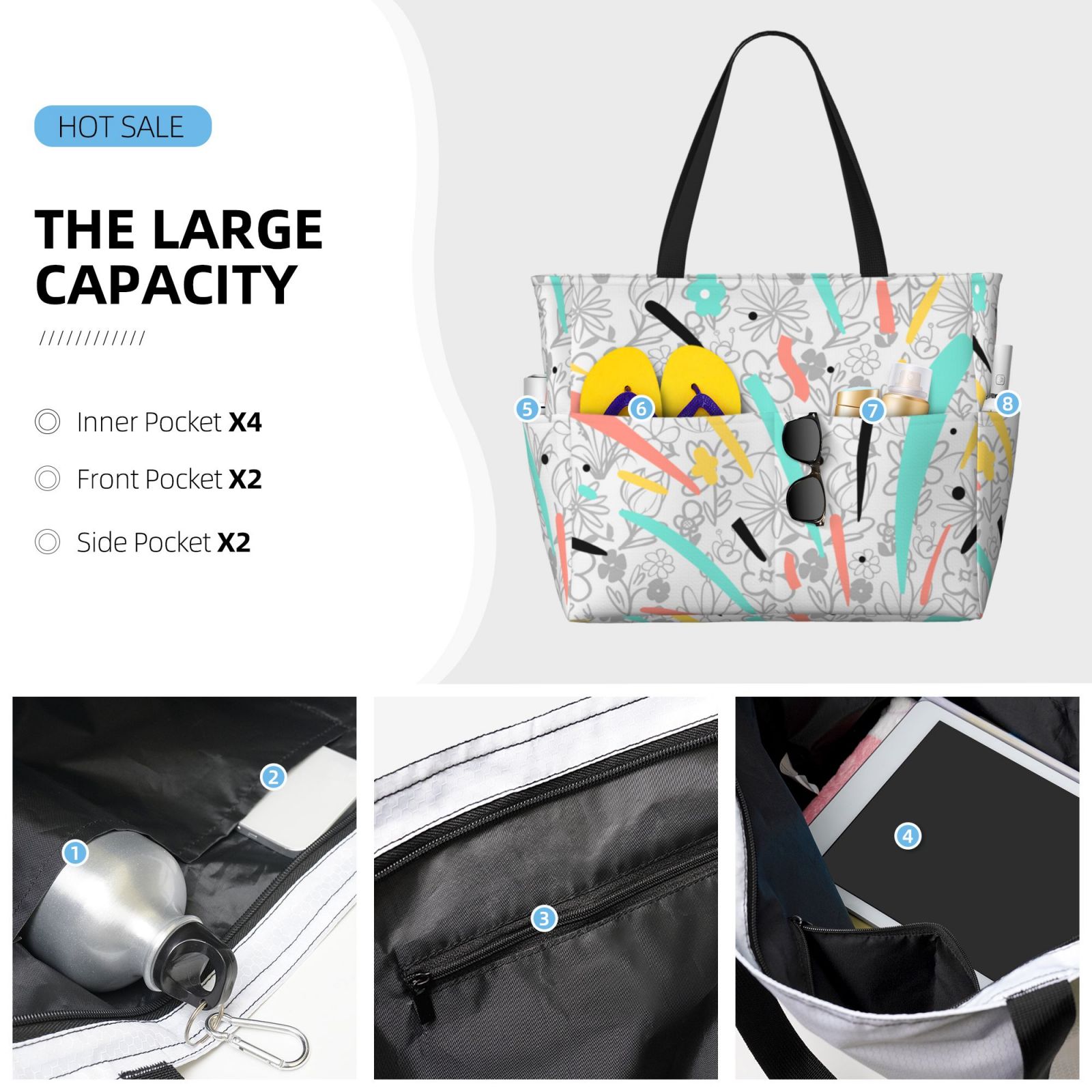 Large Capacity Beach Travel Bag