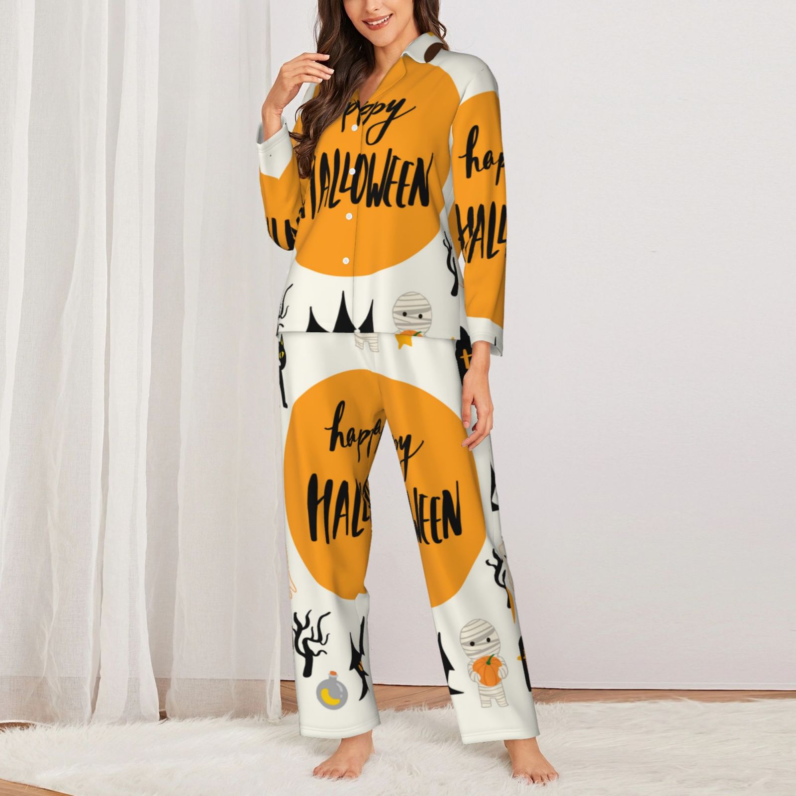 Women's Long-Sleeved Pajama Set