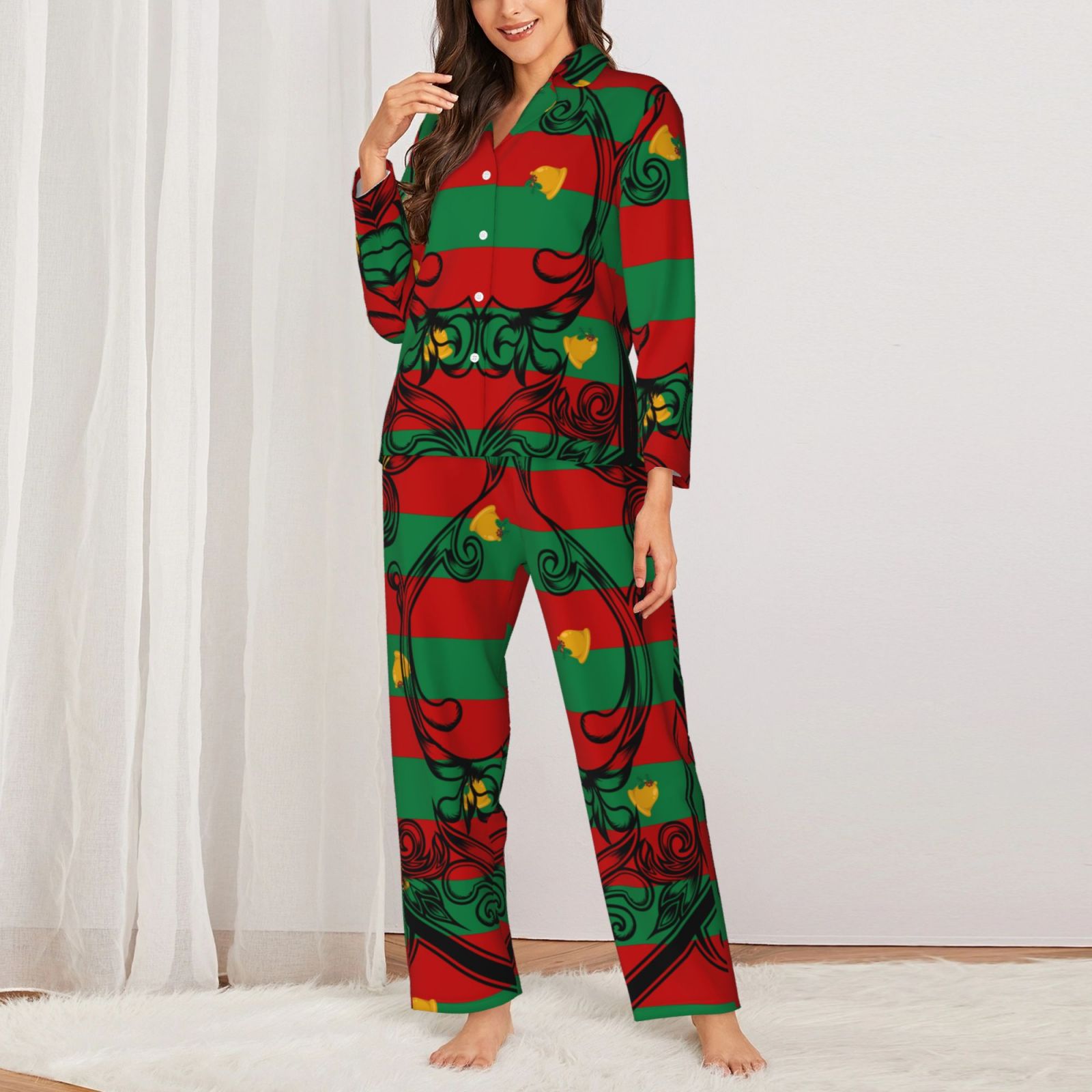 Women's Long-Sleeved Pajama Set