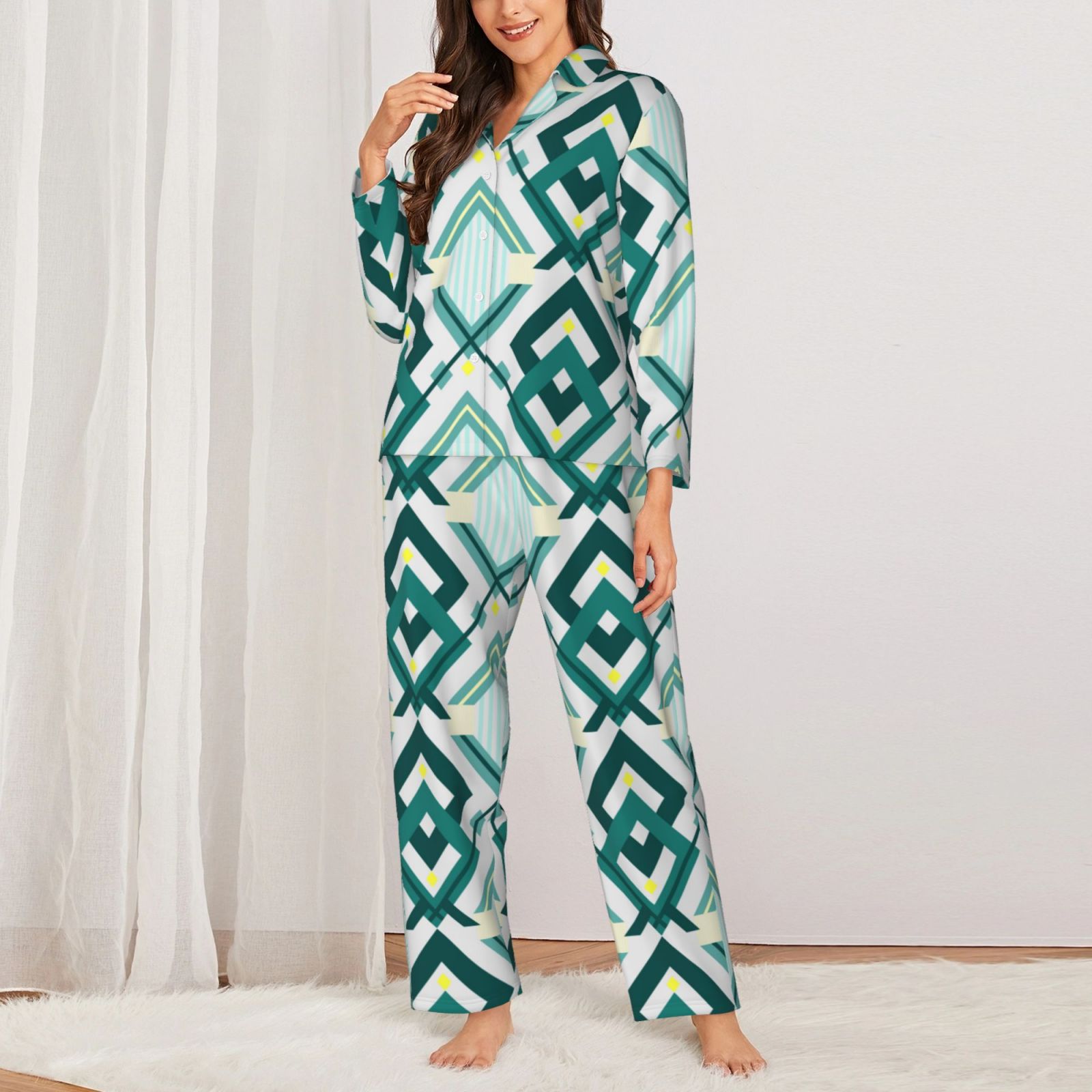 Women's Long-Sleeved Pajama Set