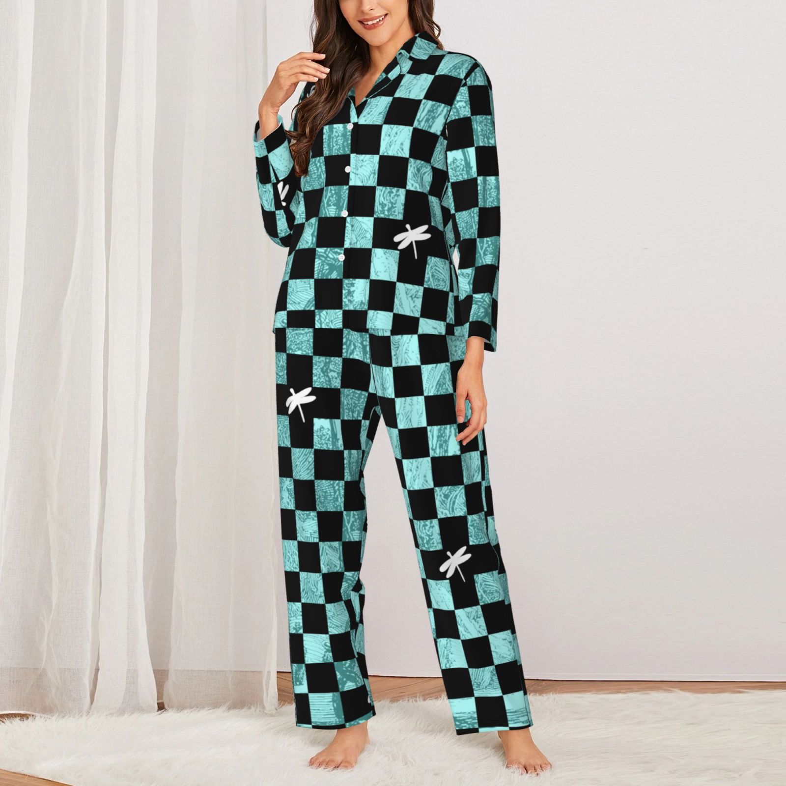 Women's Long-Sleeved Pajama Set