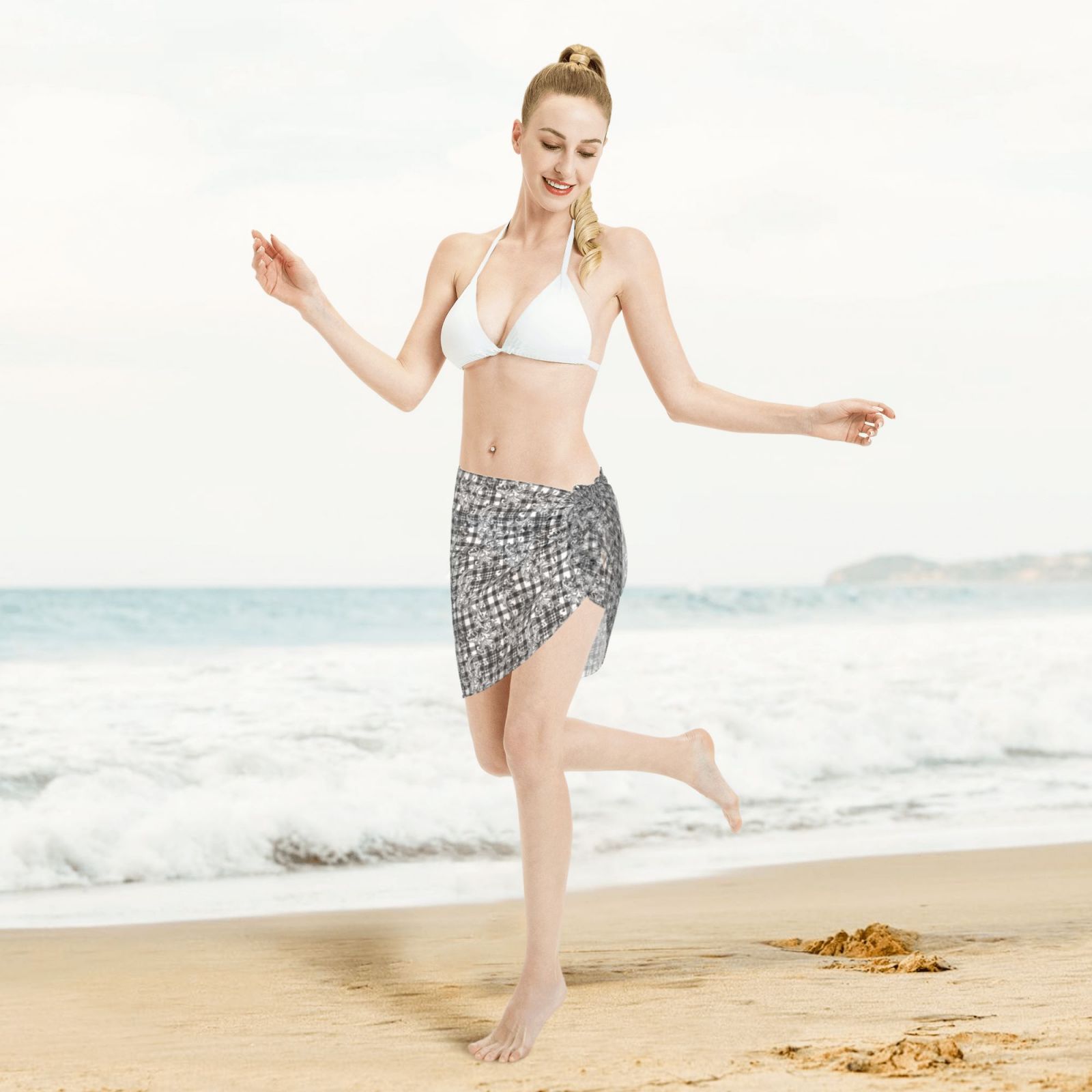 Women Short Sarongs Beach Wrap