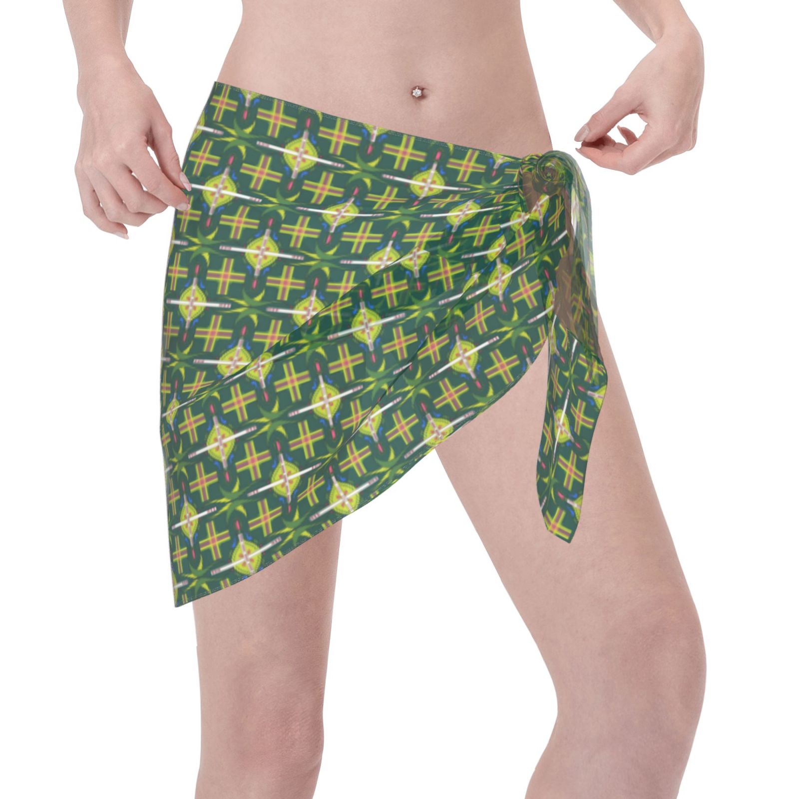 Women Short Sarongs Beach Wrap