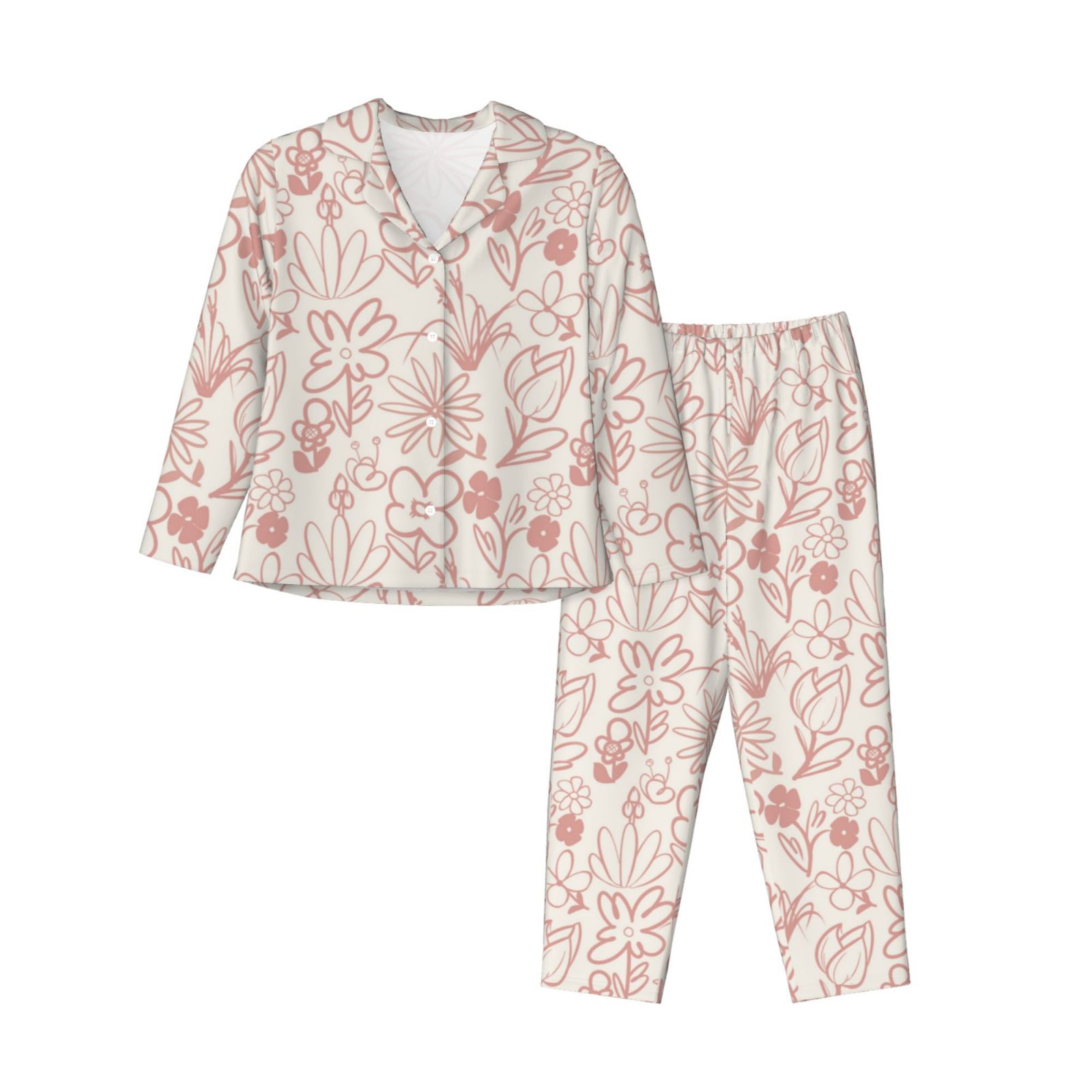 Women's Long-Sleeved Pajama Set