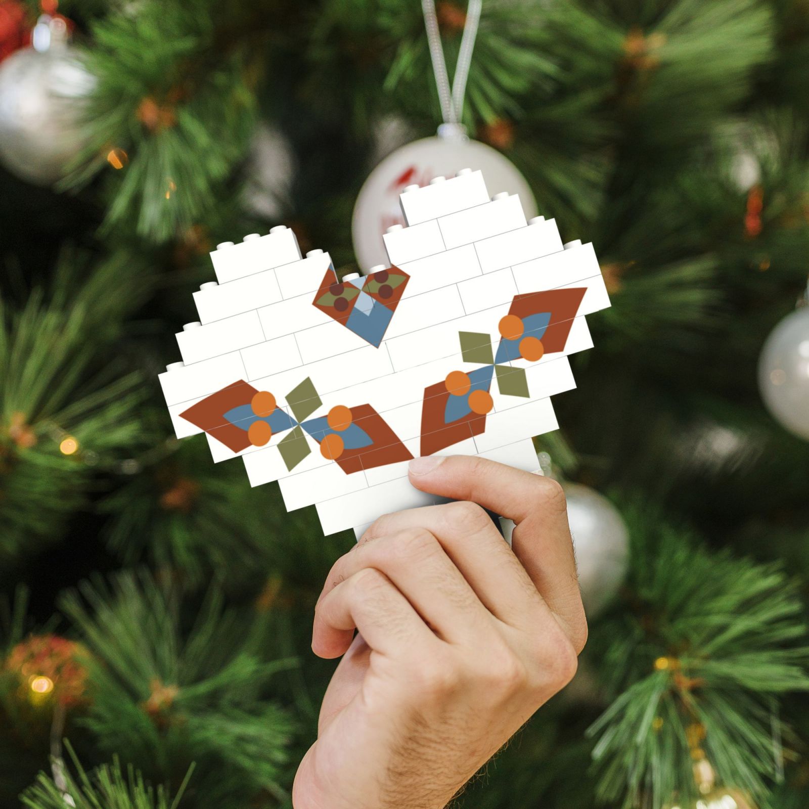 Building Brick Block Puzzle Heart Shaped