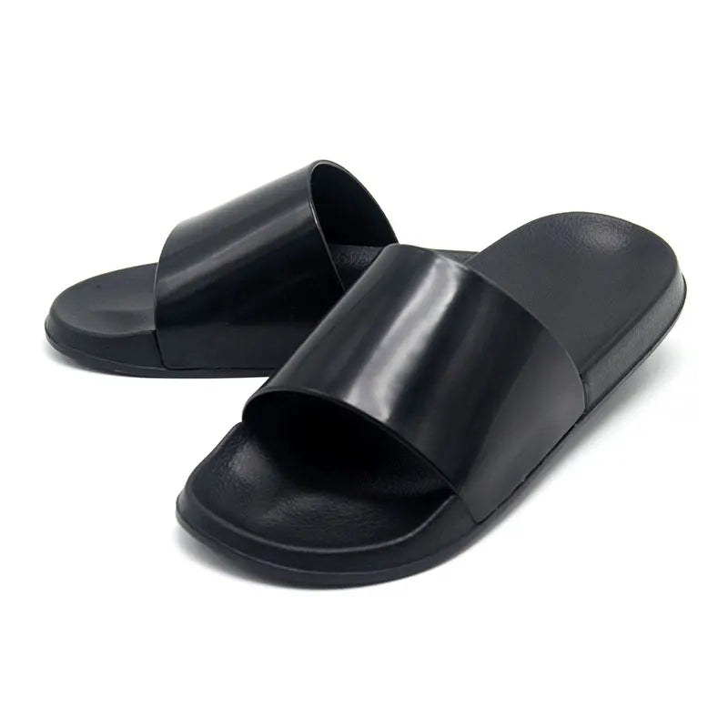 Beach Plain Rubber Slide Sandal