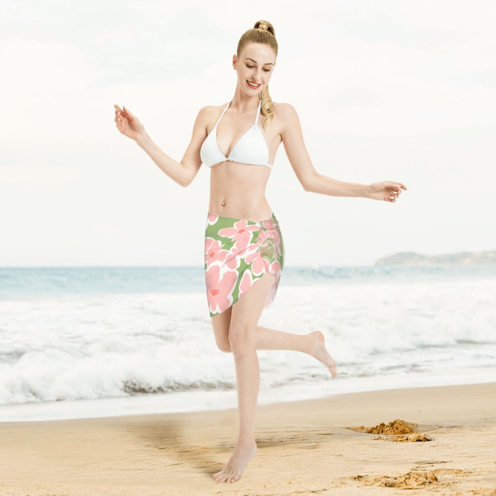 Women Short Sarongs Beach Wrap