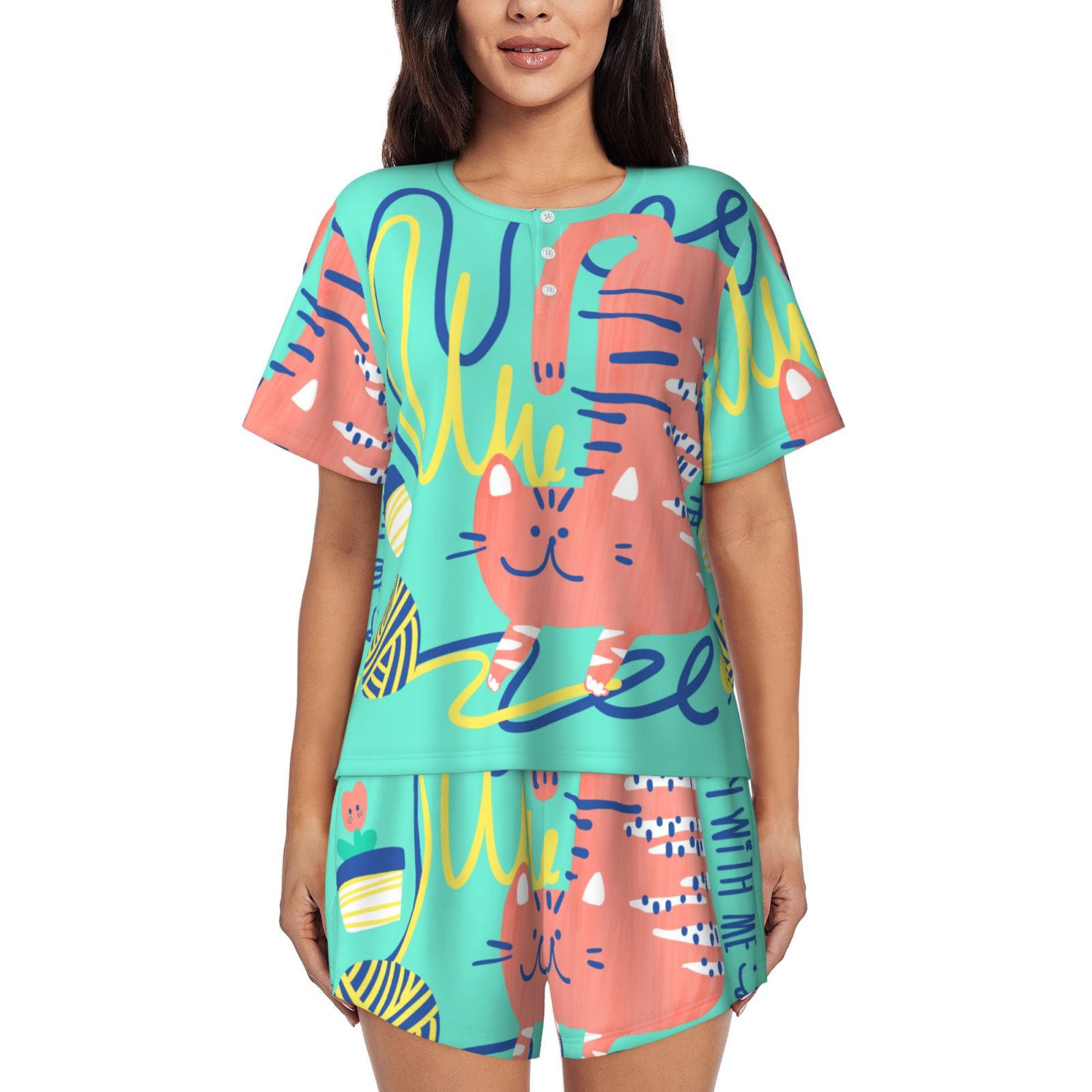 Women's Short-Sleeved Pajama