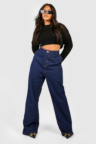 Plus High Waist Wide Leg Trouser