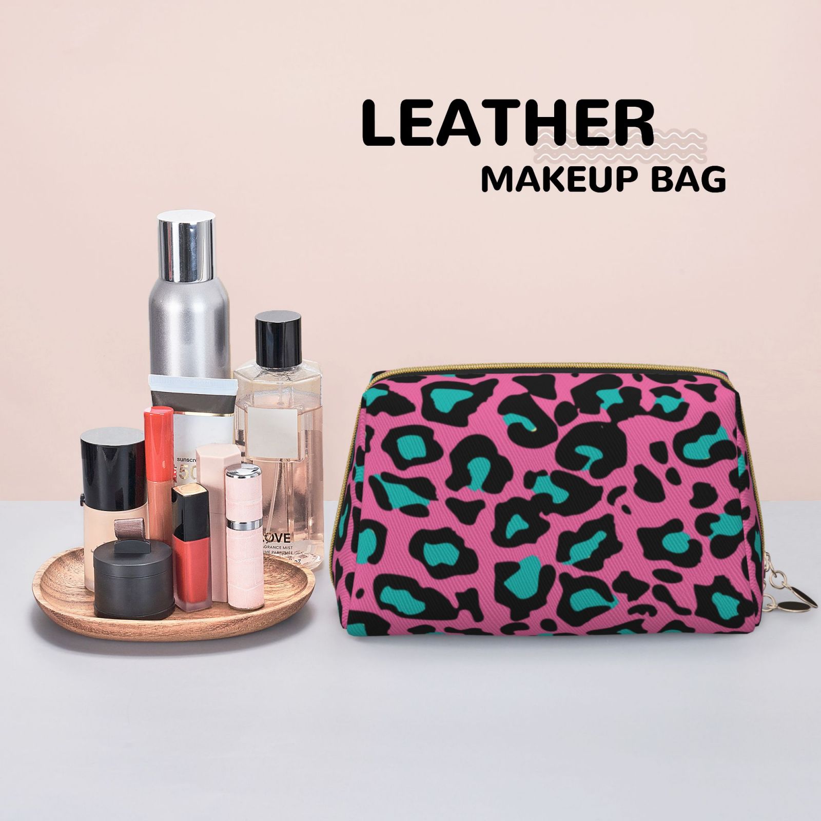 Leather Makeup Bag