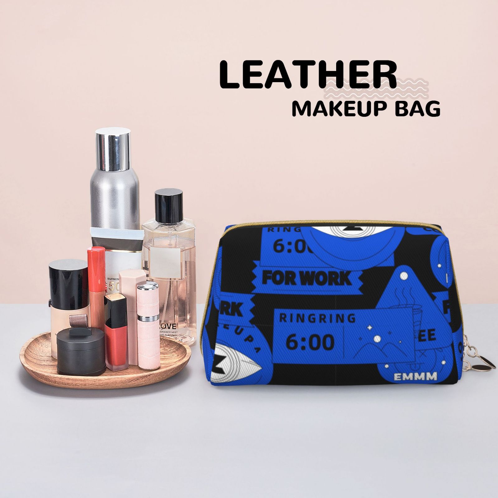 Leather Makeup Bag