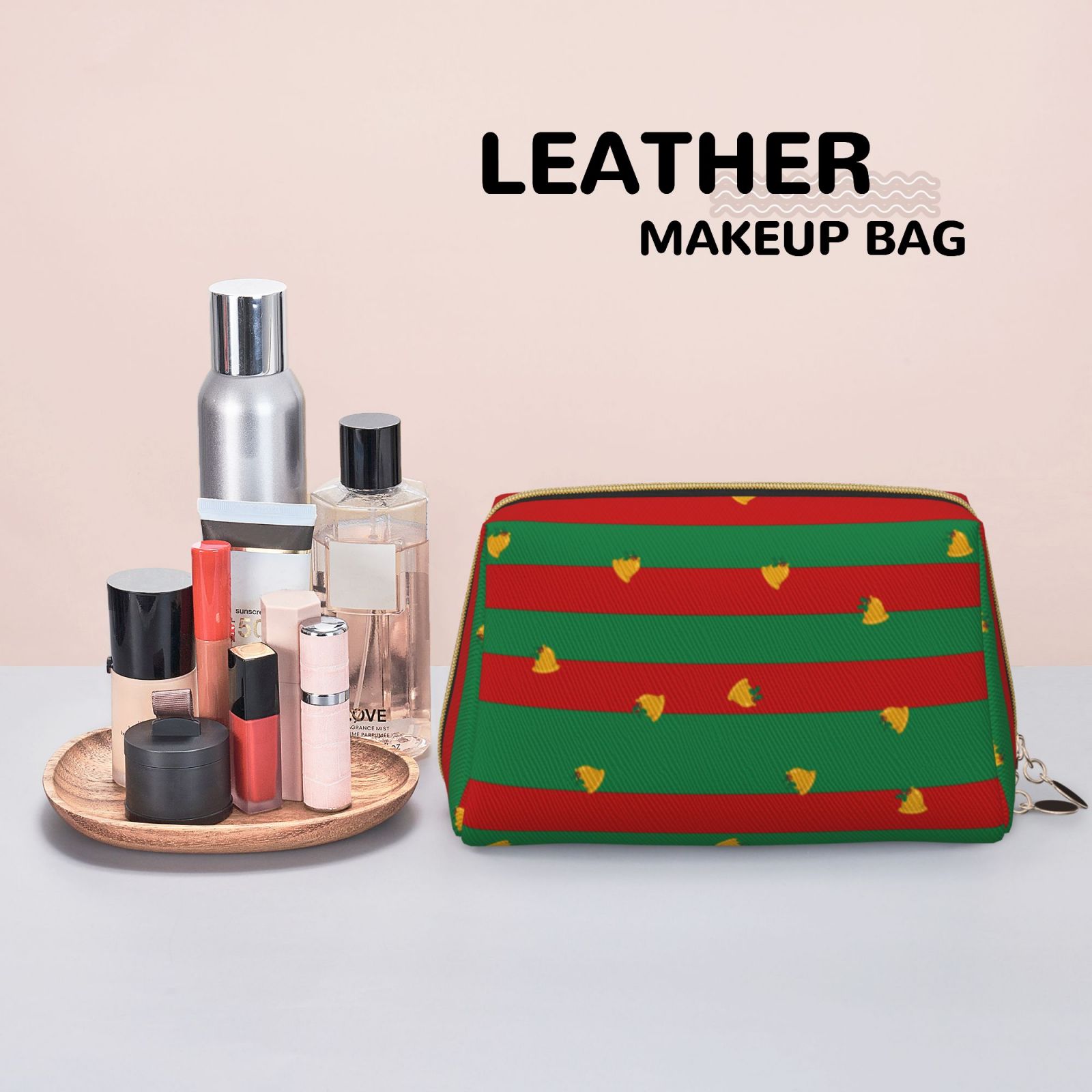 Leather Makeup Bag