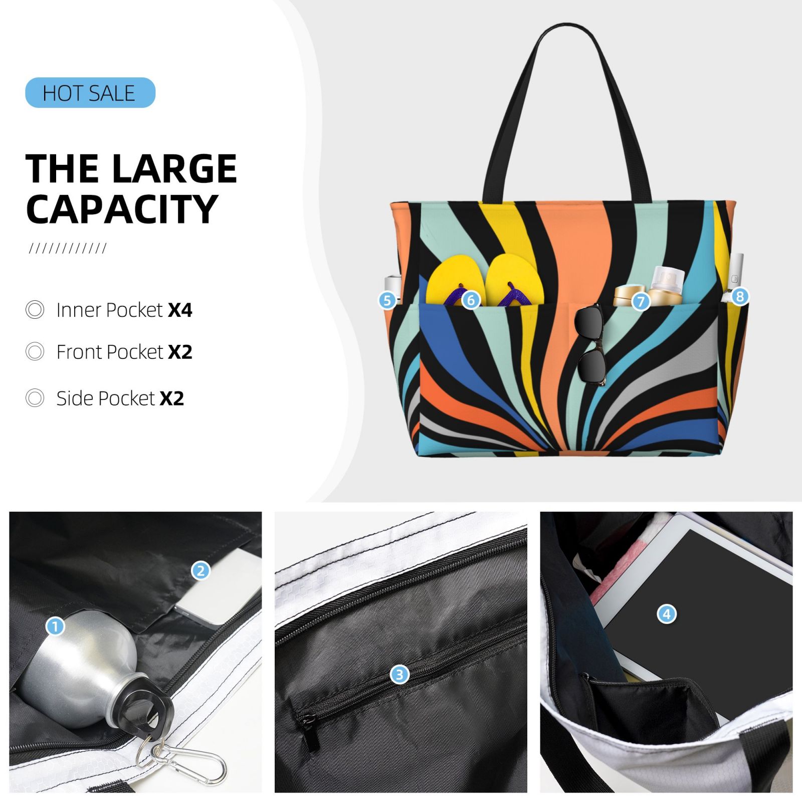 Large Capacity Beach Travel Bag