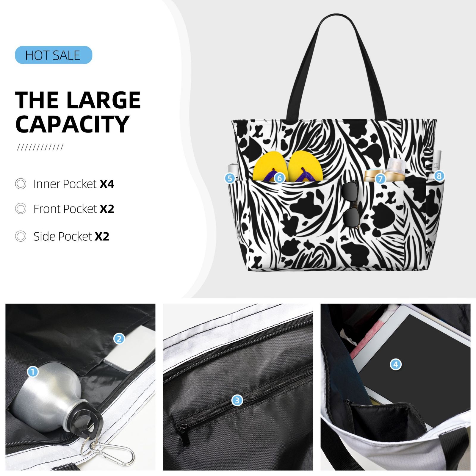 Large Capacity Beach Travel Bag