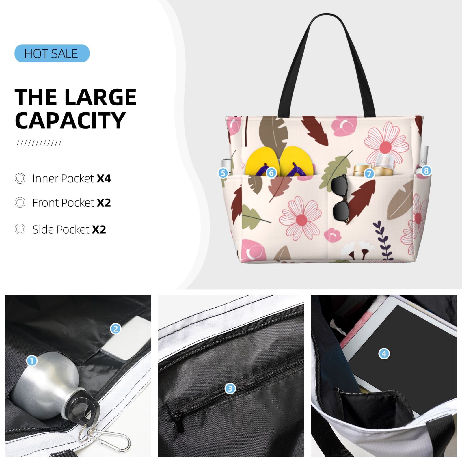 Large Capacity Beach Travel Bag