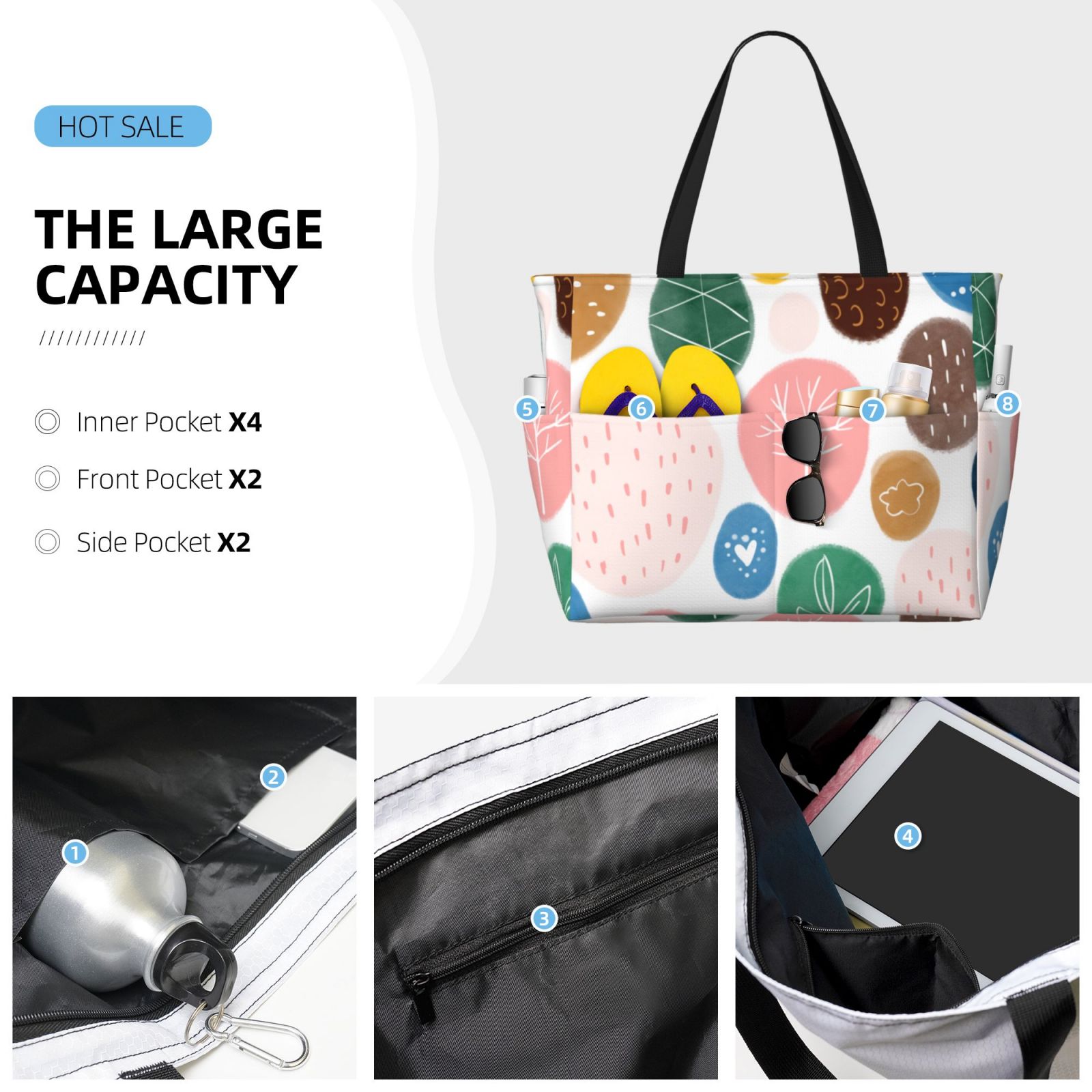 Large Capacity Beach Travel Bag