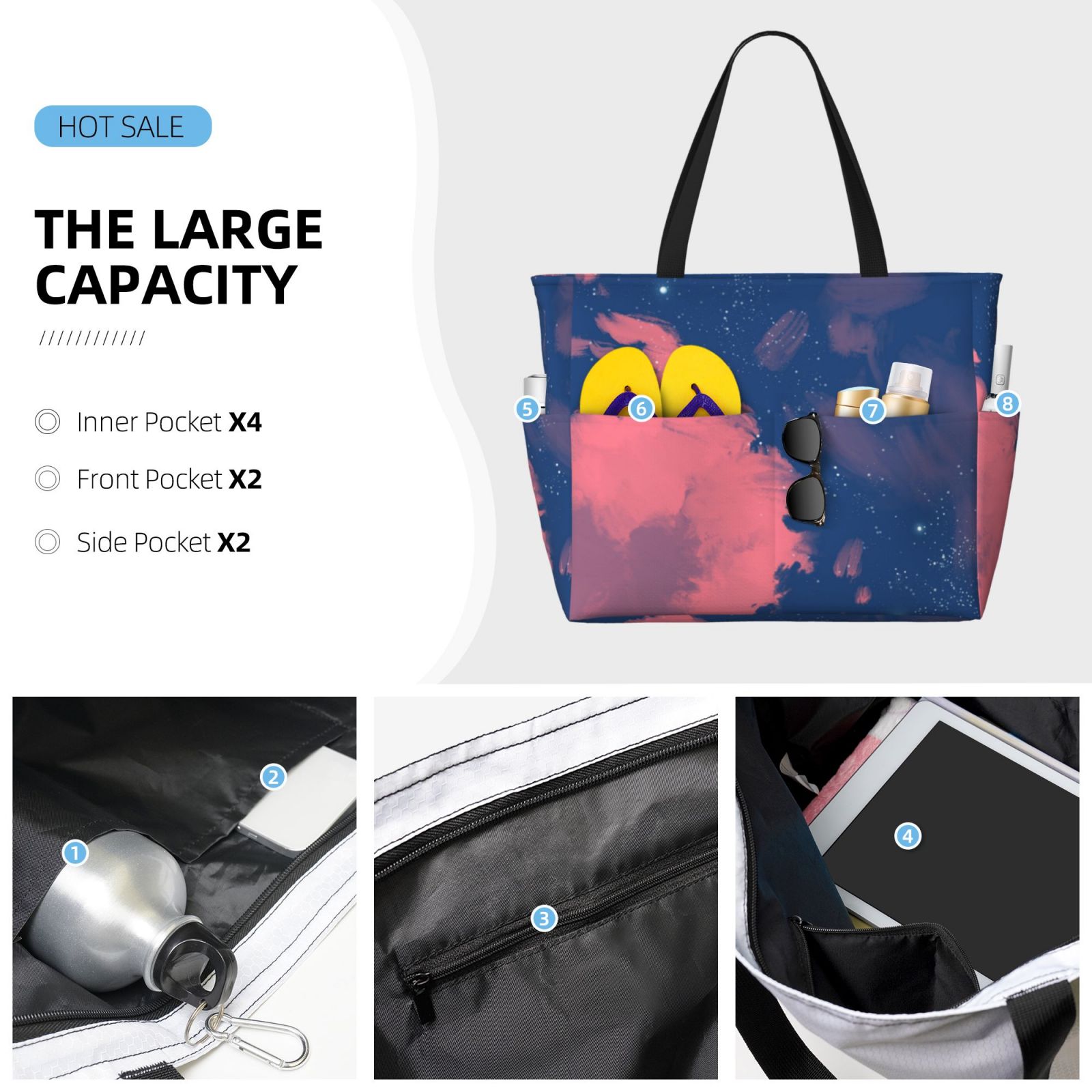 Large Capacity Beach Travel Bag