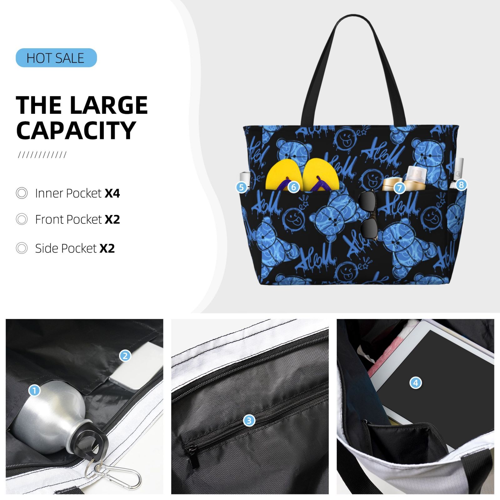 Large Capacity Beach Travel Bag