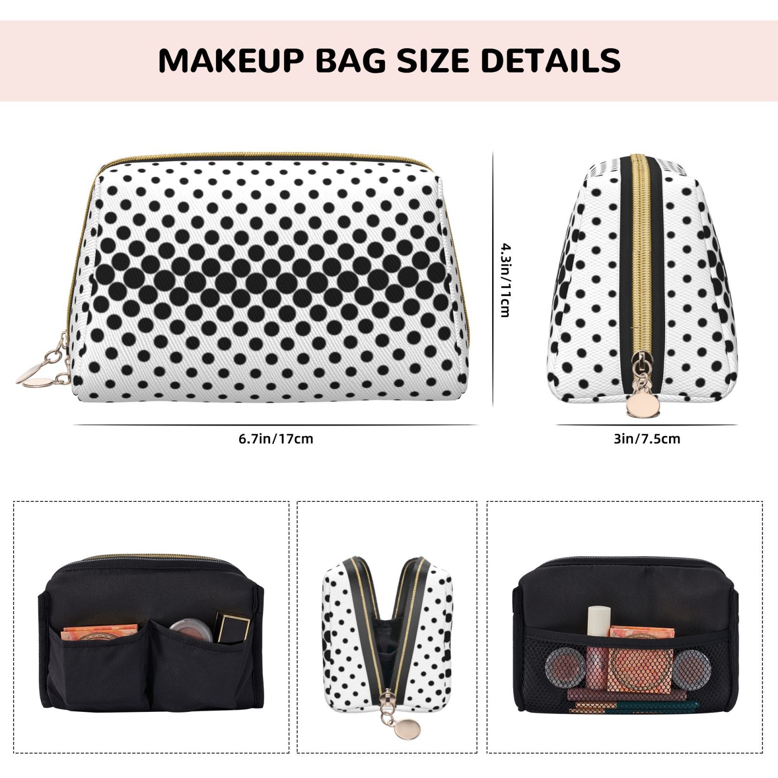 Leather Makeup Bag