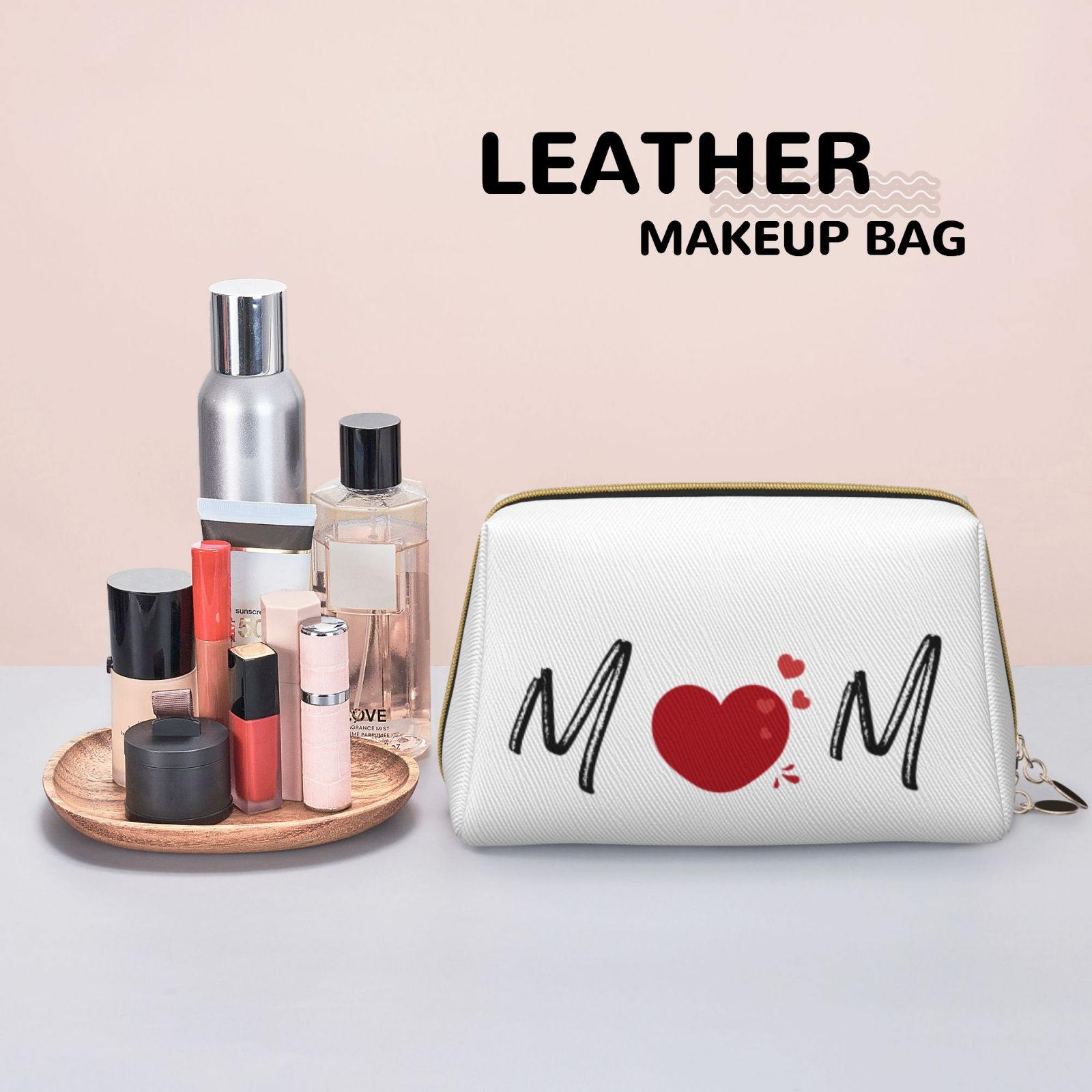 Leather Makeup Bag