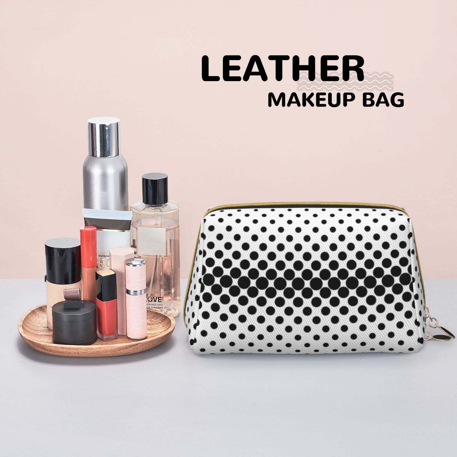 Leather Makeup Bag