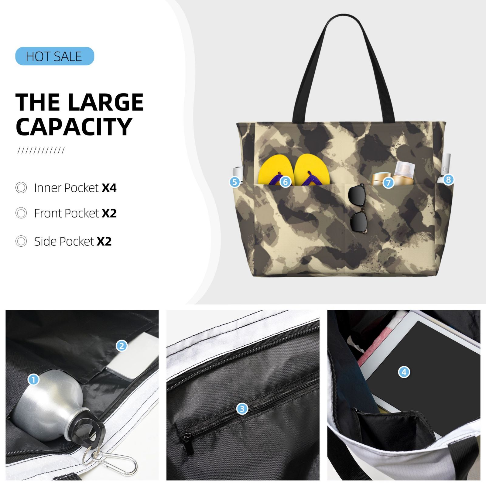 Large Capacity Beach Travel Bag