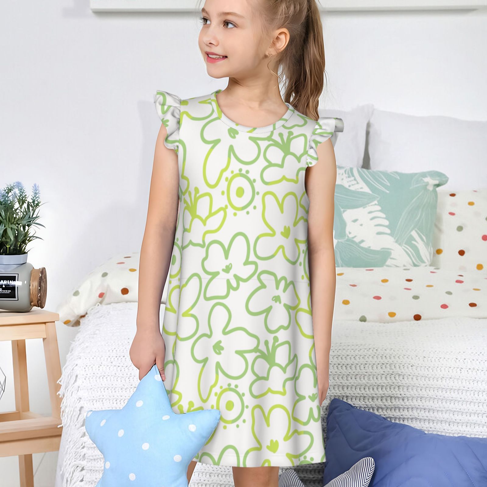 Girls Nightgowns Pajamas Dress