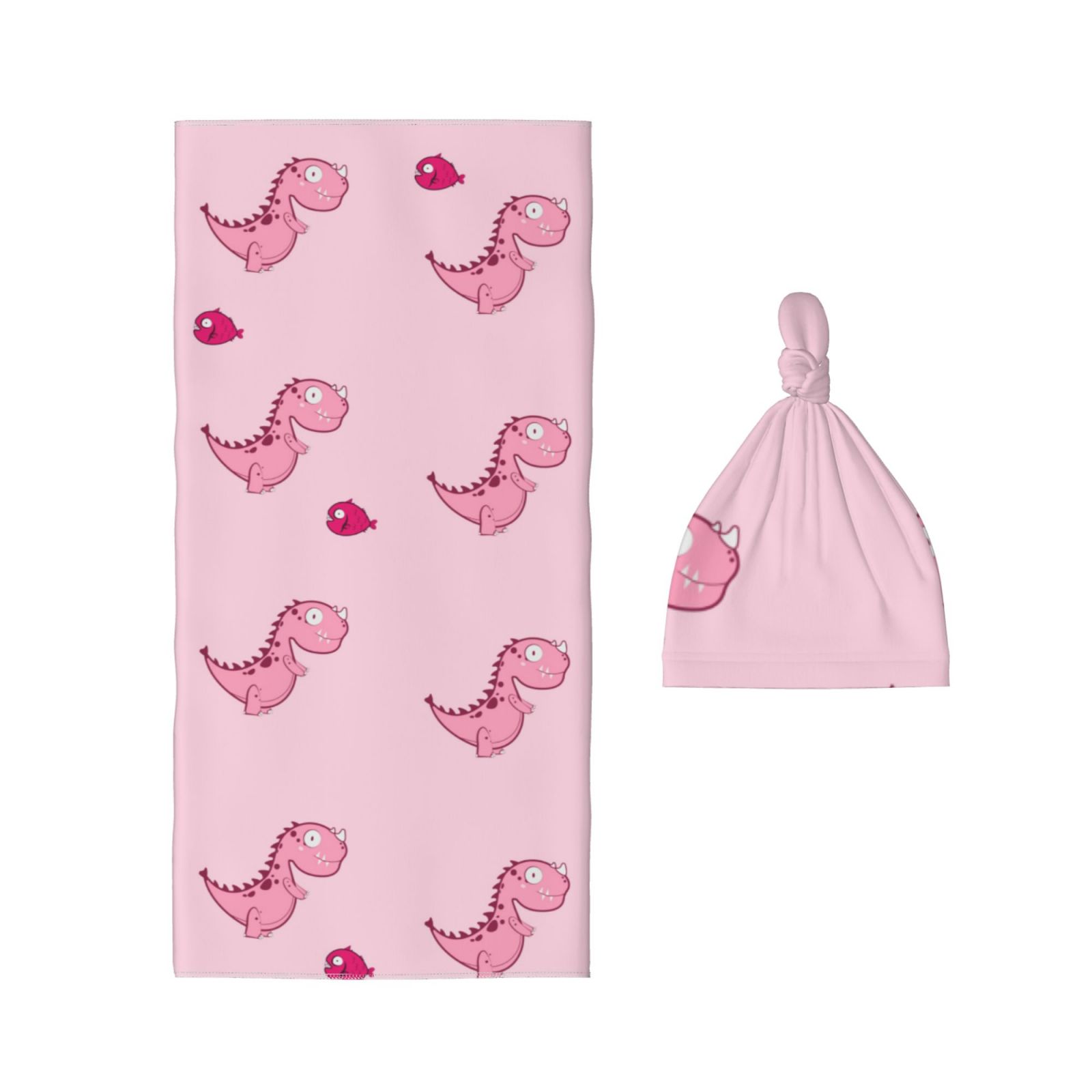 Baby Beanie Swaddle Blanket Set