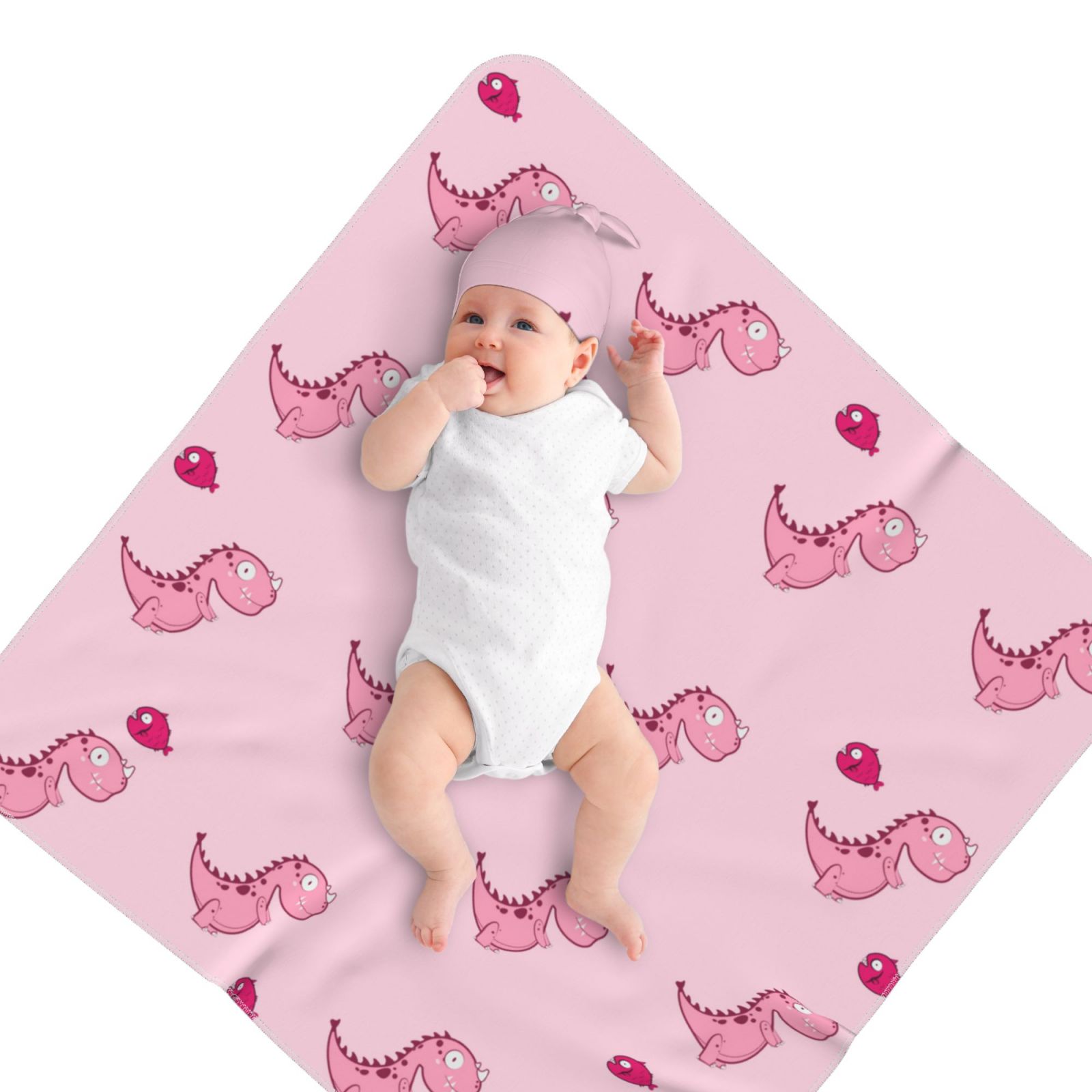 Baby Beanie Swaddle Blanket Set