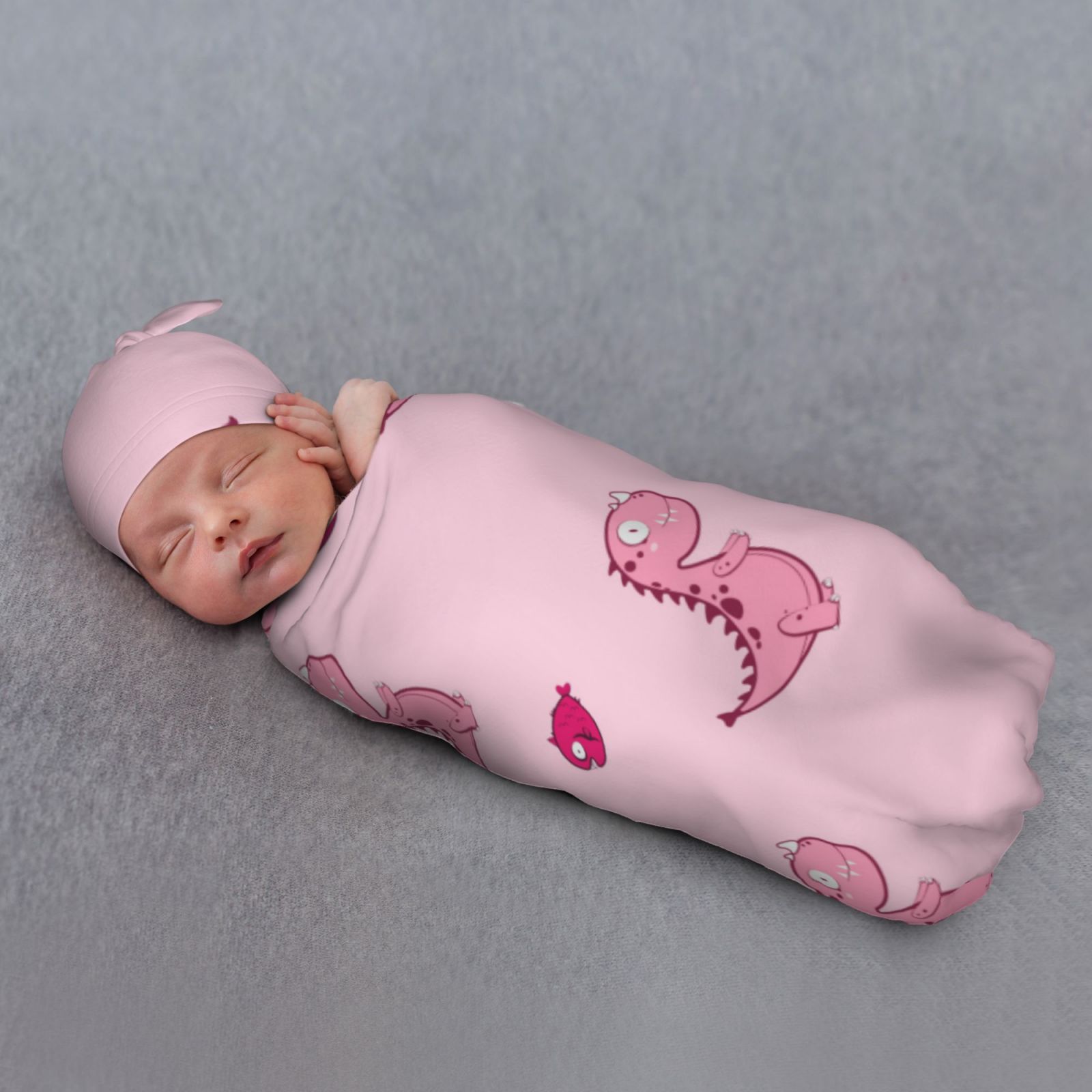 Baby Beanie Swaddle Blanket Set