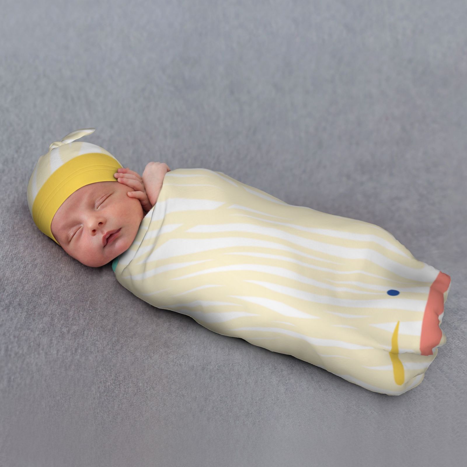 Baby Beanie Swaddle Blanket Set