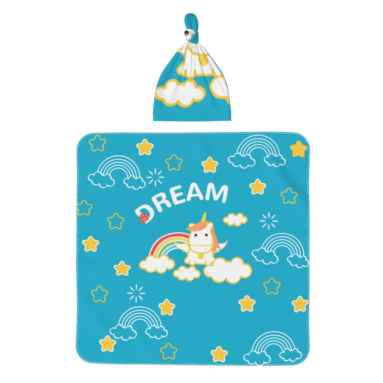 Baby Beanie Swaddle Blanket Set