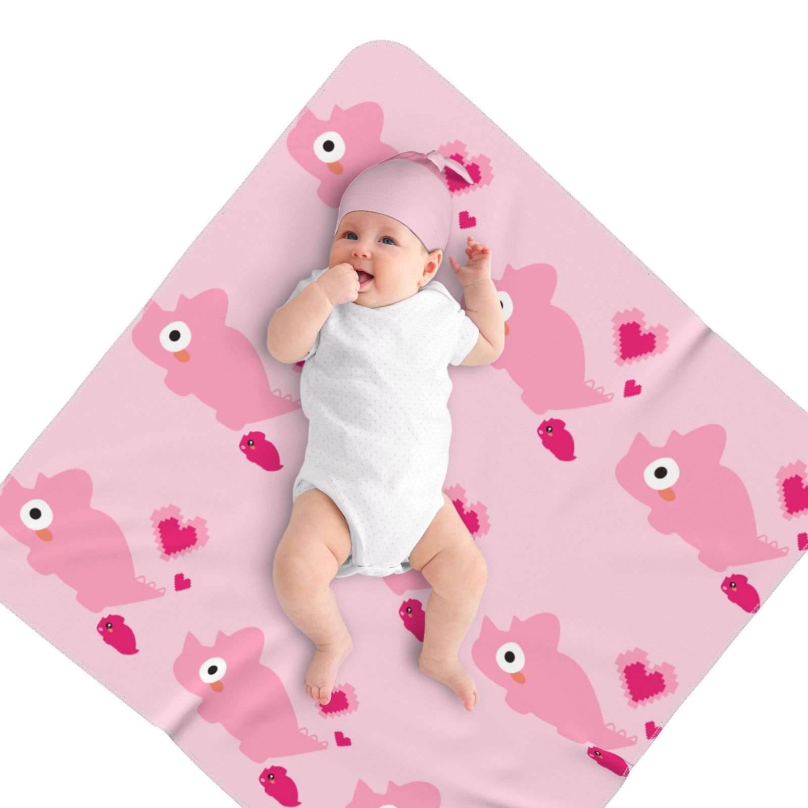 Baby Beanie Swaddle Blanket Set