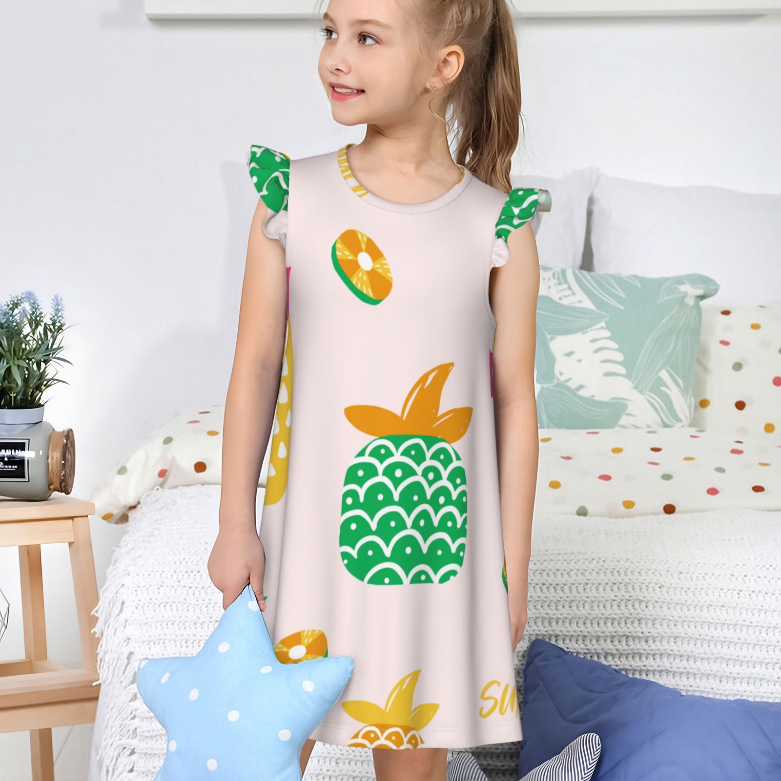 Girls Nightgowns Pajamas Dress