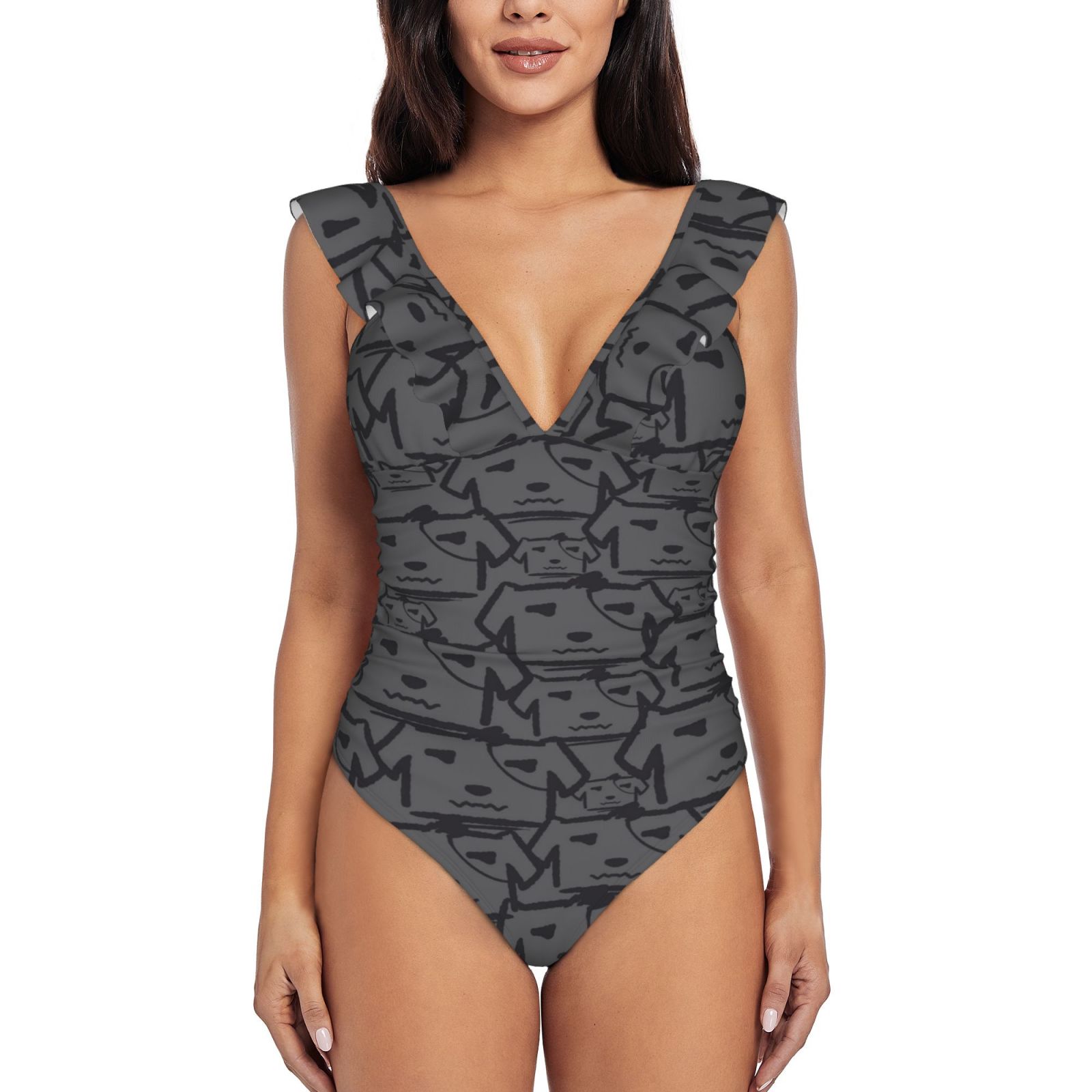 Women's Ruffle One Piece Swimsuit