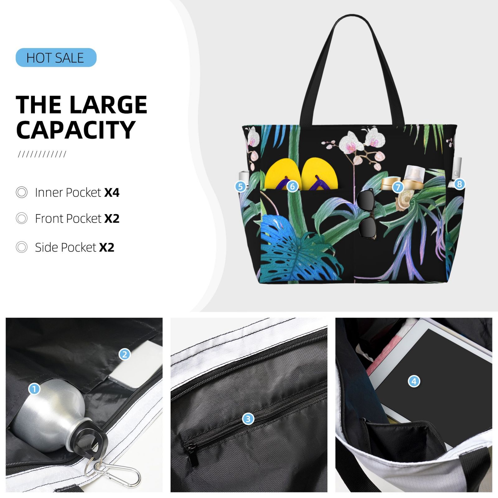 Large Capacity Beach Travel Bag