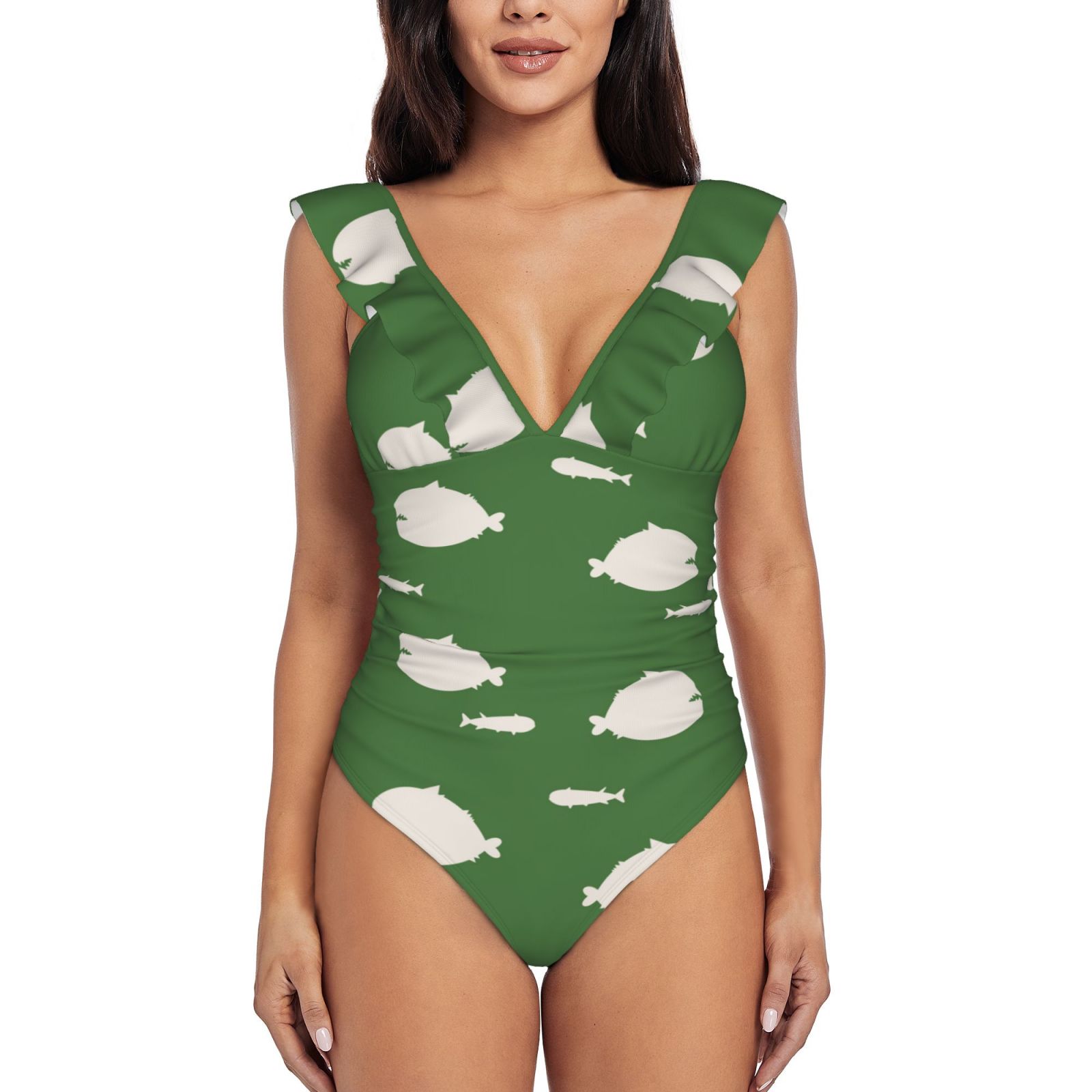 Women's Ruffle One Piece Swimsuit